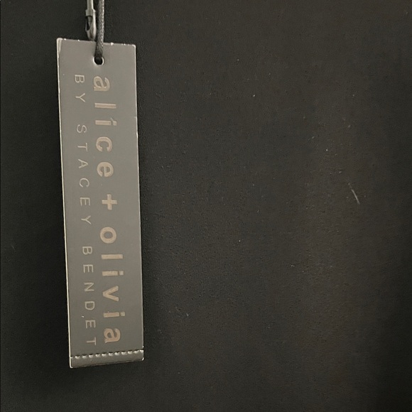 Alice + Olivia Black Mini Dress with Puff Sleeves - Picture 4 of 6